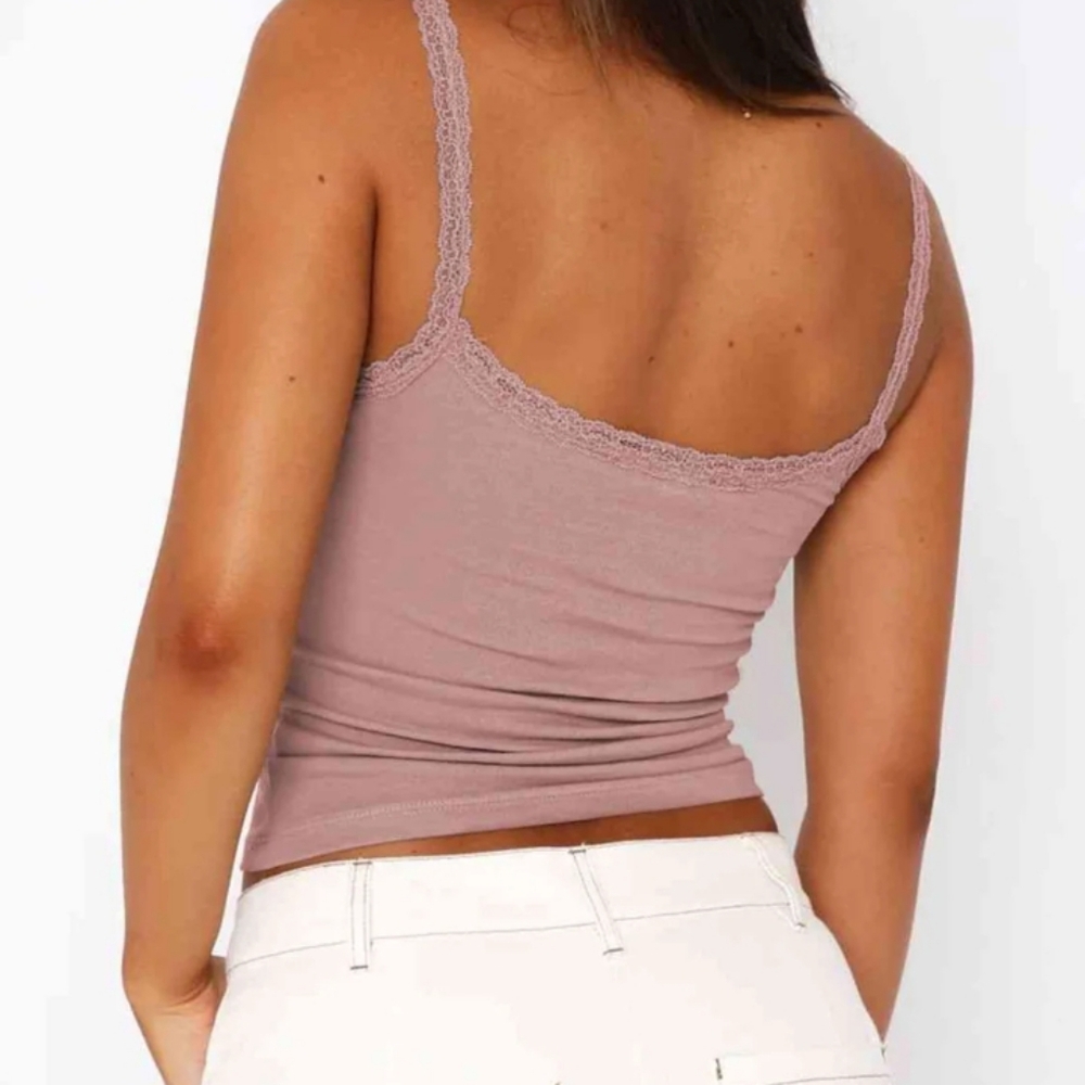 Victoria's Secret Lace Trim Tank Top